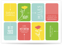 Modern Blocks Wedding Invitations