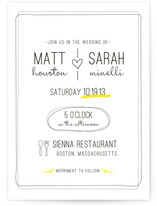 Bistro Wedding Invitations