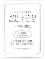 Bistro Wedding Invitations
