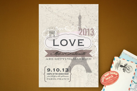 J 39adore Paris Wedding Invitations