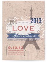 J'adore Paris Wedding Invitations