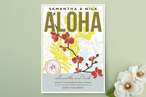 Aloha Nui Loa Wedding Invitations