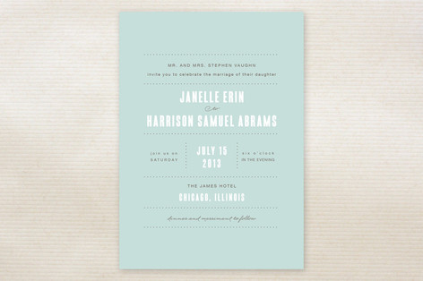 Sweet Chic Wedding Invitations