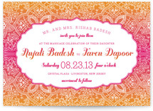 Mod Mehndi Wedding Invitations