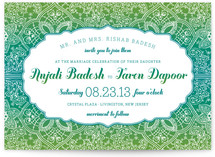 Mod Mehndi Wedding Invitations