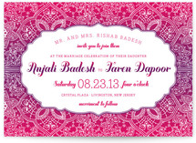Mod Mehndi Wedding Invitations