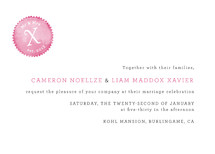 Mr and Mrs X Wedding Invitations