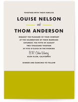 Color Block Wedding Invitations