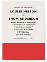 Color Block Wedding Invitations