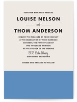 Color Block Wedding Invitations