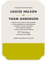 Color Block Wedding Invitations