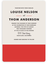 Color Block Wedding Invitations