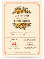 Harvest Floral Wedding Invitations