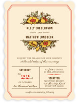 Harvest Floral Wedding Invitations
