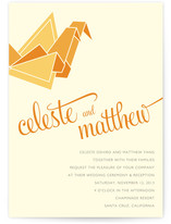 Wedding Cranes Wedding Invitations