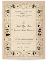 Bookworm Society Wedding Invitations