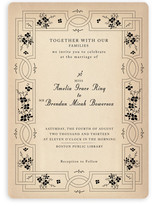 Bookworm Society Wedding Invitations