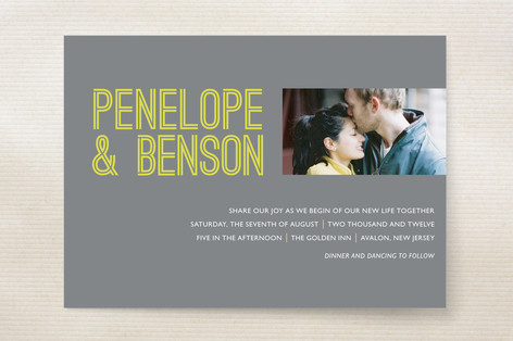 Something Bold Wedding Invitations