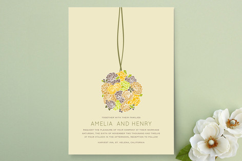 Kissing Ball Wedding Invitations