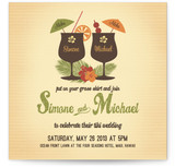 Tiki Luau Wedding Invitations