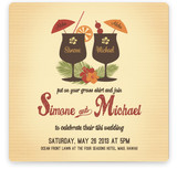 Tiki Luau Wedding Invitations