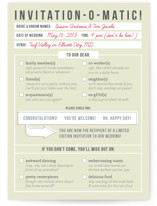 Invitation-O-Matic Wedding Invitations