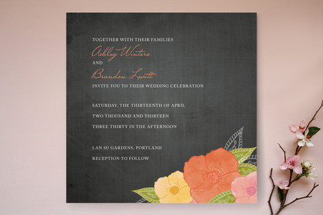 A Punch of Poppies Wedding Invitations
