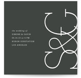Sleek Chic Wedding Invitations