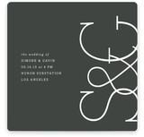 Sleek Chic Wedding Invitations