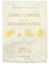 Heart of Gold Wedding Invitations