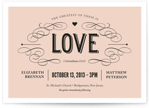 Greatest of These Wedding Invitations