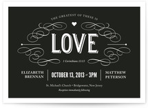 Greatest of These Wedding Invitations