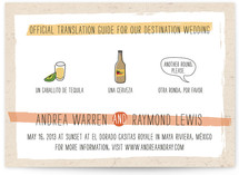 Translation Destination Wedding Invitations