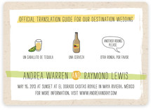Translation Destination Wedding Invitations