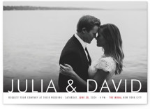 Minimalist Display Wedding Invitations