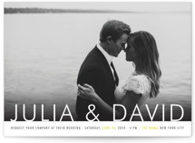Minimalist Display Wedding Invitations