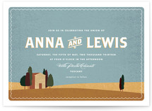 Tuscan Tableau Wedding Invitations
