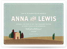 Tuscan Tableau Wedding Invitations