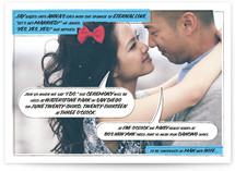 A Comic Book Love Story Wedding Invitations