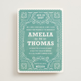 Fiesta Folk Art Wedding Invitations