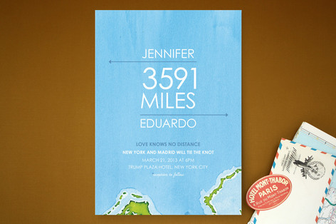 Miles of Love Wedding Invitations