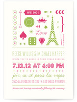 Bet on Love Wedding Invitations