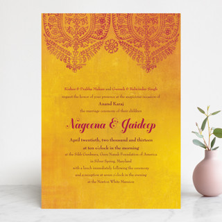 Anand Karaj Wedding Invitations