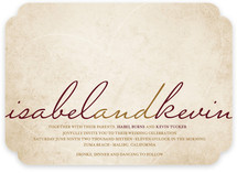 Light Hearted Wedding Invitations