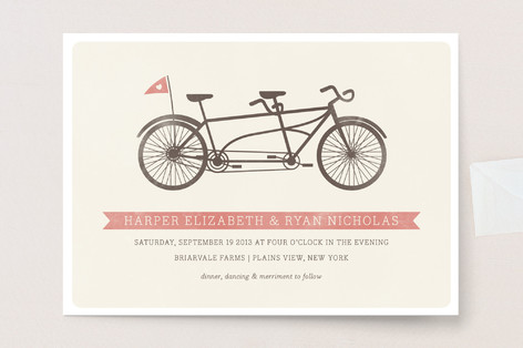 Tandem Wedding Invitations