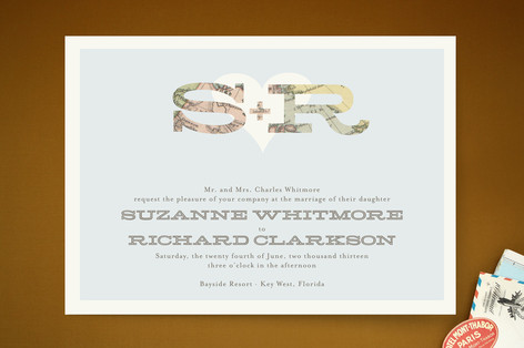 Cartography Wedding Invitations