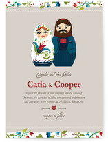 Russian Nesting Dolls Wedding Invitations