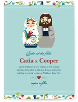 Russian Nesting Dolls Wedding Invitations