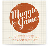 Stamped Center Wedding Invitations