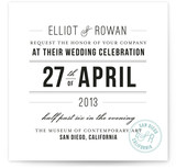 Certified Chic Wedding Invitations